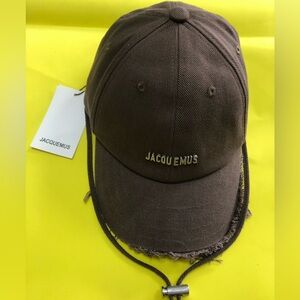JACQUEMUS La Casquette Artichaut Brown Baseball Cap